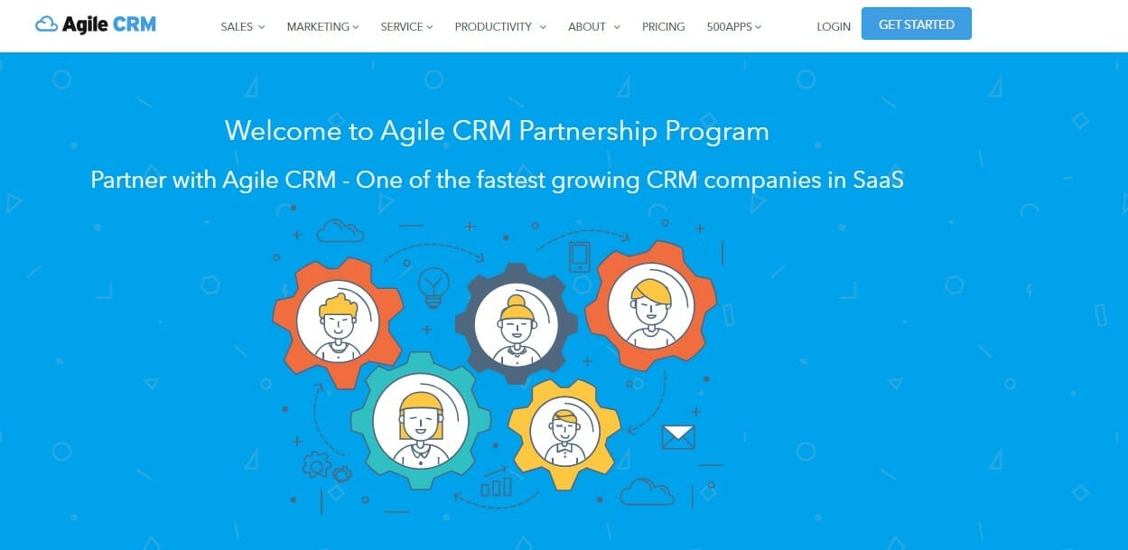 Partner with the Agile CRM partnership program.