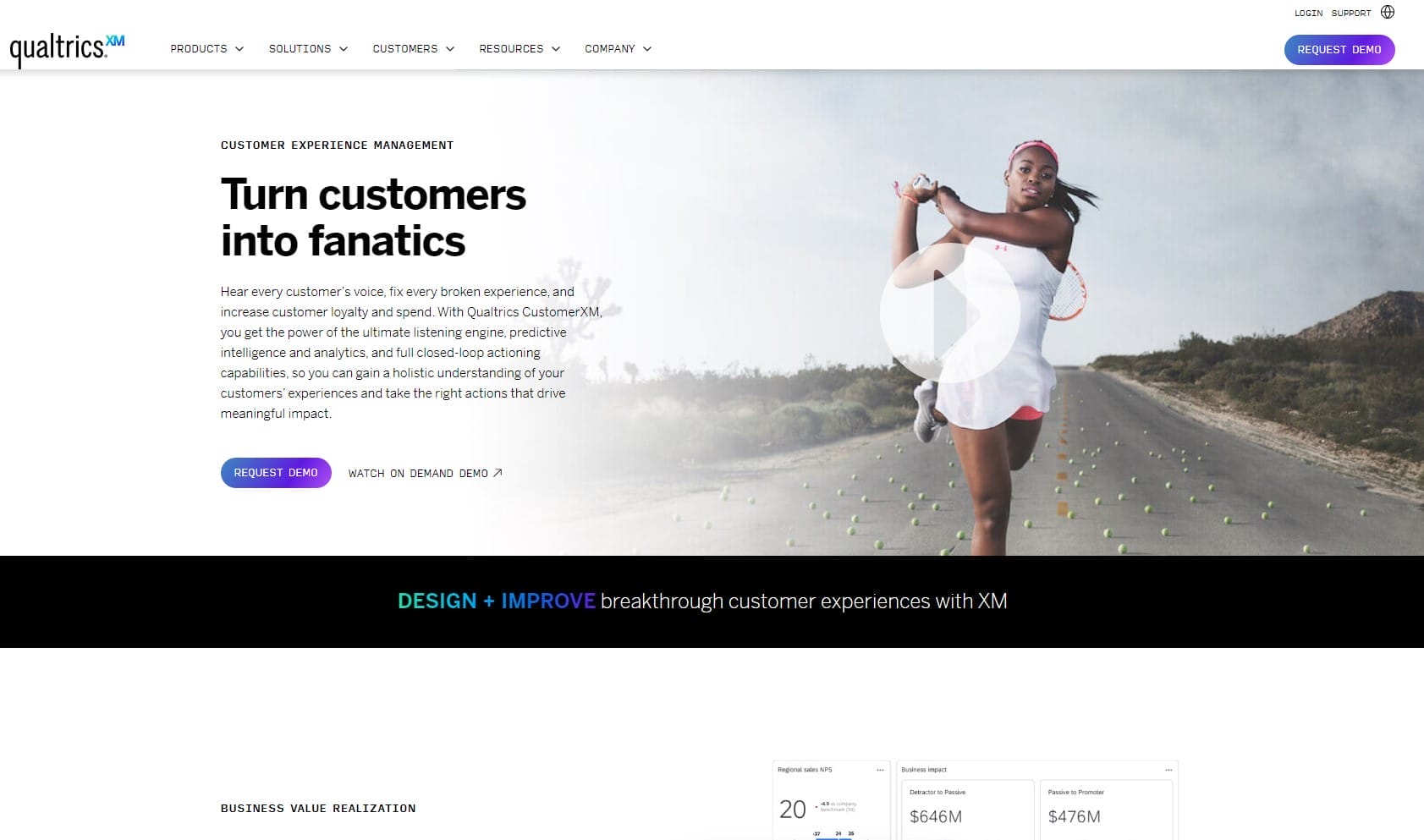 Qualtrics CustomerXM to obtain complete knowledge of your customers’ experiences.
