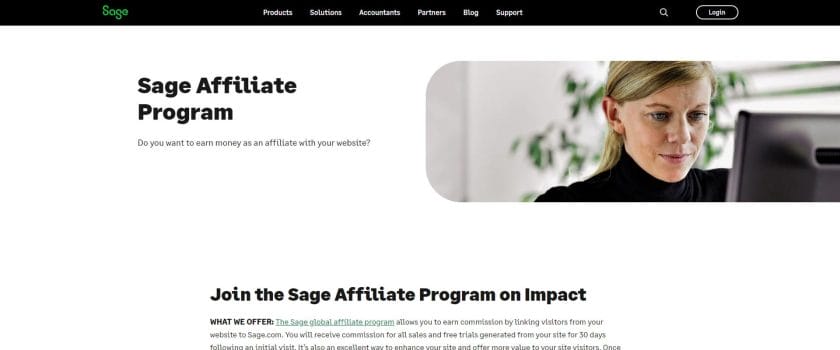 Earn money with the Sage affiliate program.